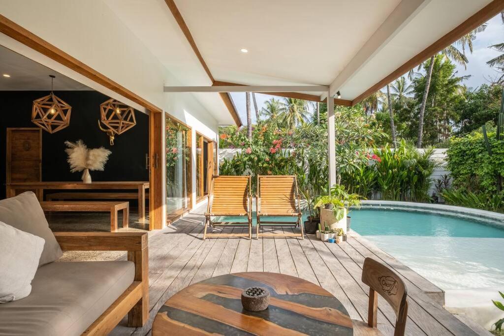 Vila Designer New 3Bdr - Lush Garden+Pool Gili Trawangan Exteriér fotografie